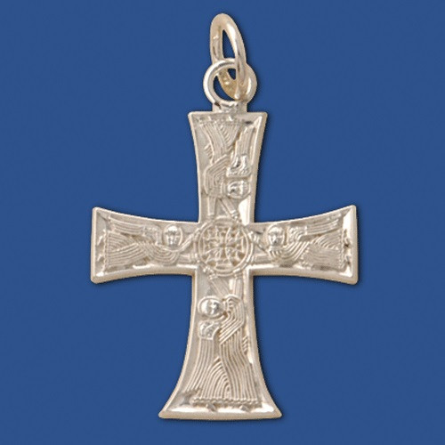 007189 Angel Cross, sterling silver, small - Ancient Faith Store