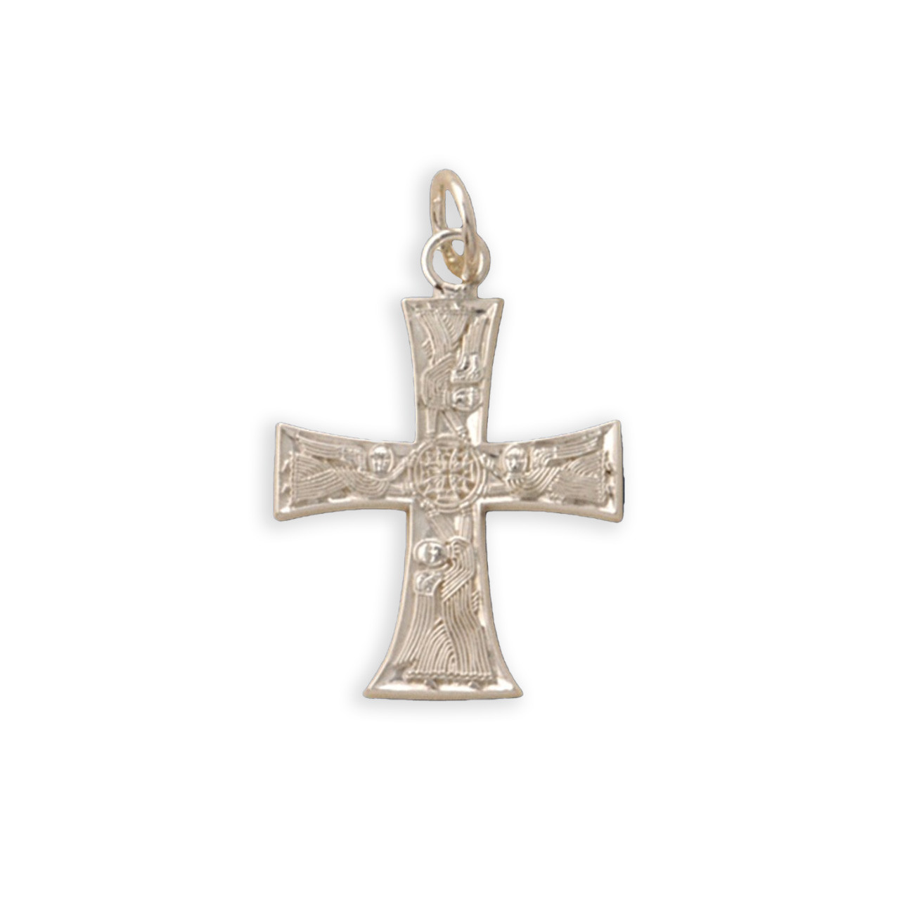 007189 Angel Cross, sterling silver, small - Ancient Faith Store