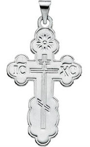 008171 St. Olga Cross, sterling silver 