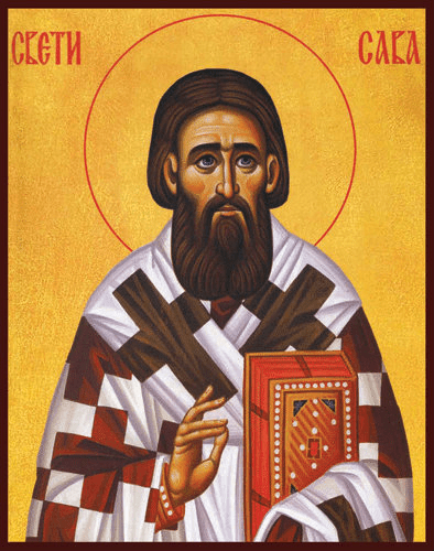Saint Sava, medium icon