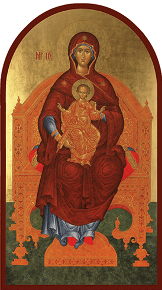 Virgin Enthroned, large icon Virgin Enthroned, large icon