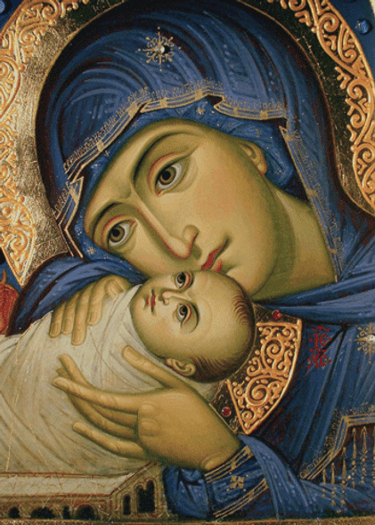 Virgin and Child, individual Christmas card Virgin and Child, individual Christmas card
