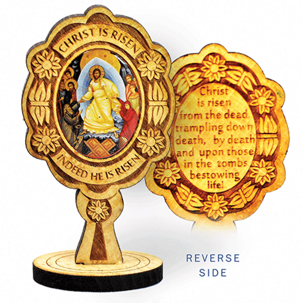Standing Resurrection icon, wood Standing Resurrection icon, wood