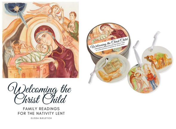 Welcoming the Christ Child, Gift Set. Includes a book and 40 Jesse tree ornaments!