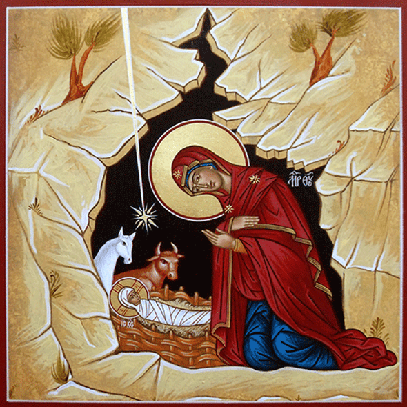 The Nativity, large icon, square