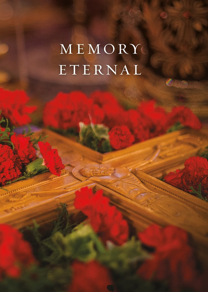 Memory Eternal, Red Carnations, individual card Memory Eternal, Red Carnations, individual card