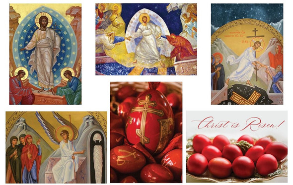 Mixed Pack of 2020 Pascha/Easter Cards, pack of 10 cards Mixed Pack of 2020 Pascha/Easter Cards, pack of 10 cards