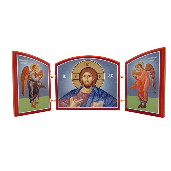 Triptych: Christ with Archangels
