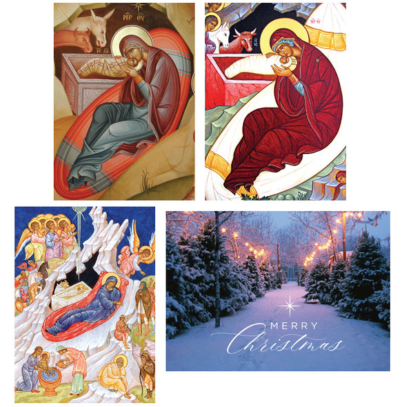 Mixed Pack of 2026 Classic Christmas Cards, pack of 12
