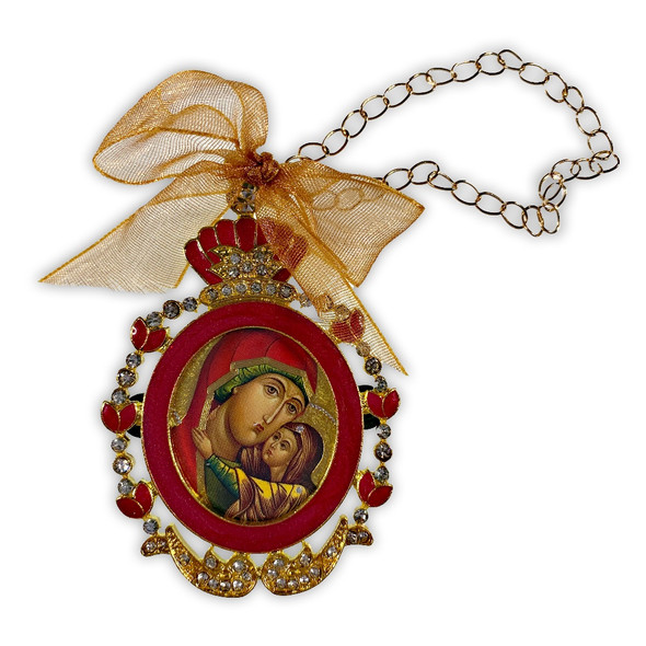 Ornament, Enameled Saint Anna