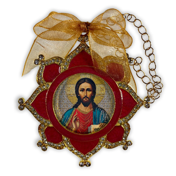 Ornament, Enameled Christ