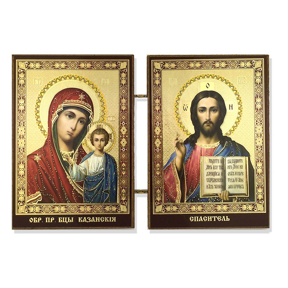 Virgin of Kazan and Christ the Teacher