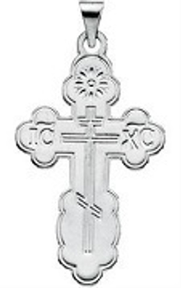 St. Olga Cross, sterling silver, small, chain included