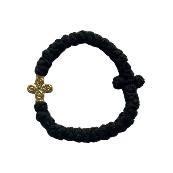 Prayer Bracelet, 33 knots with cross (no beads)