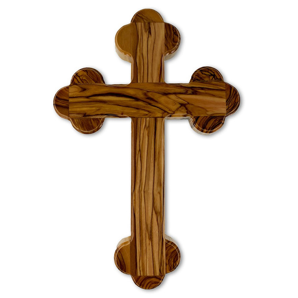Olive Wood Wall Cross from Bethlehem, 9 inch