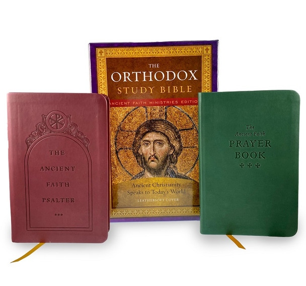 Deluxe Gift Set: Orthodox Study Bible / Ancient Faith Psalter / Ancient Faith Prayer Book