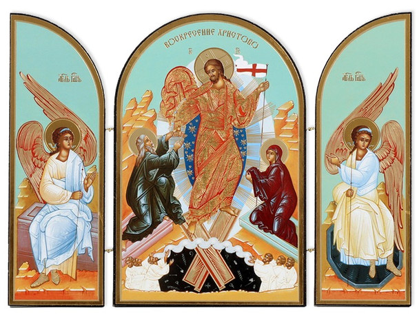 Triptych: Resurrection, large icons