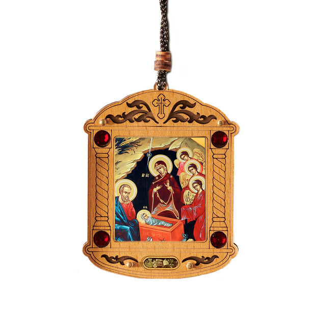 Ornament, Nativity with Angels with incense