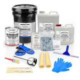 ArmorClad Epoxy Floor Kit with all components displayed for a complete floor coating solution hero