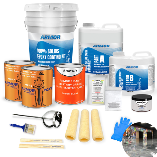 ArmorTallic metallic epoxy complete floor kit ArmorTallic metallic epoxy complete floor kit