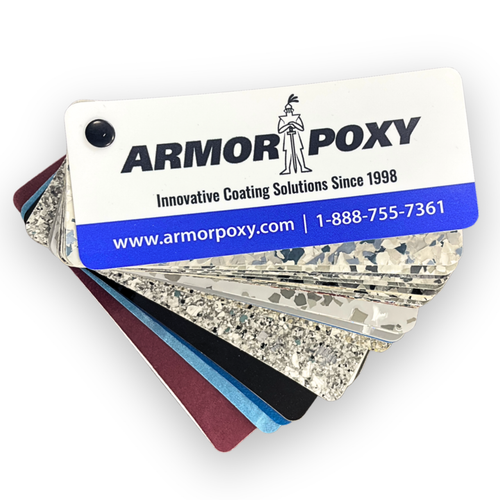 ArmorPoxy Color Fan Deck helps you envision your next epoxy floor