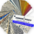 The Color Fan Deck include 52 different epoxy flakes and epoxy metallic colors