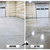 Before and after  garage floor