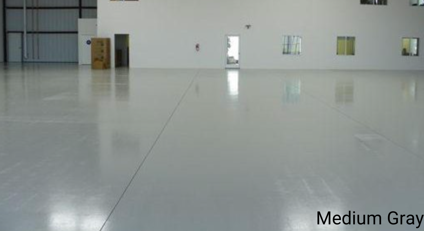 Medium gray hangar floor