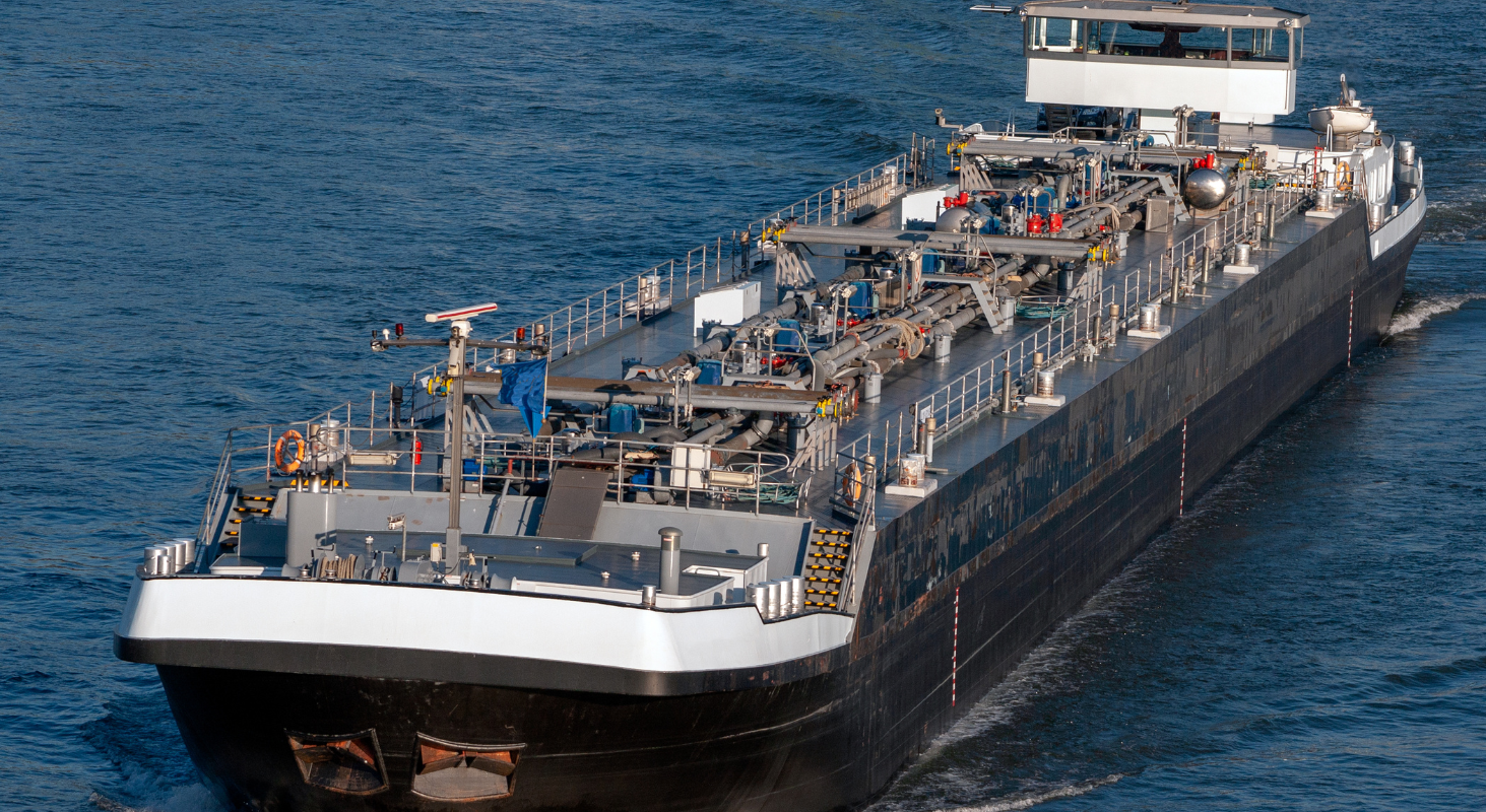 Barge black white coating