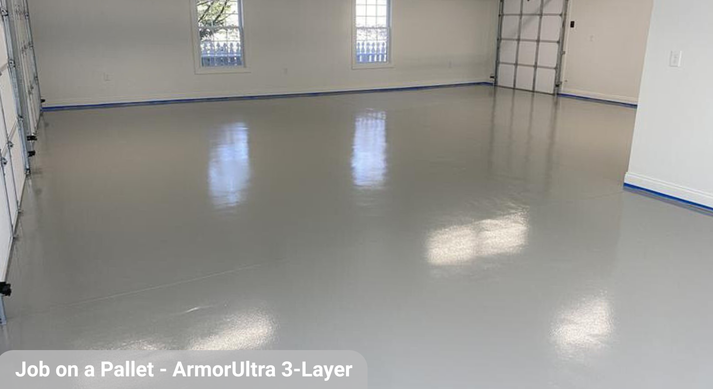 Job on Pallet epoxy floor