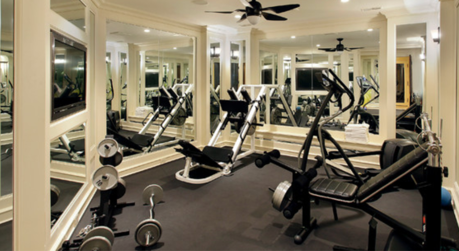 At home gym flooring