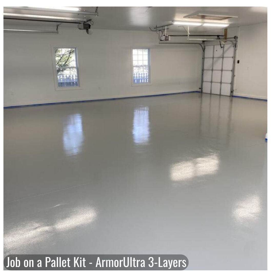 Job on a Pallet kit installation in a garage