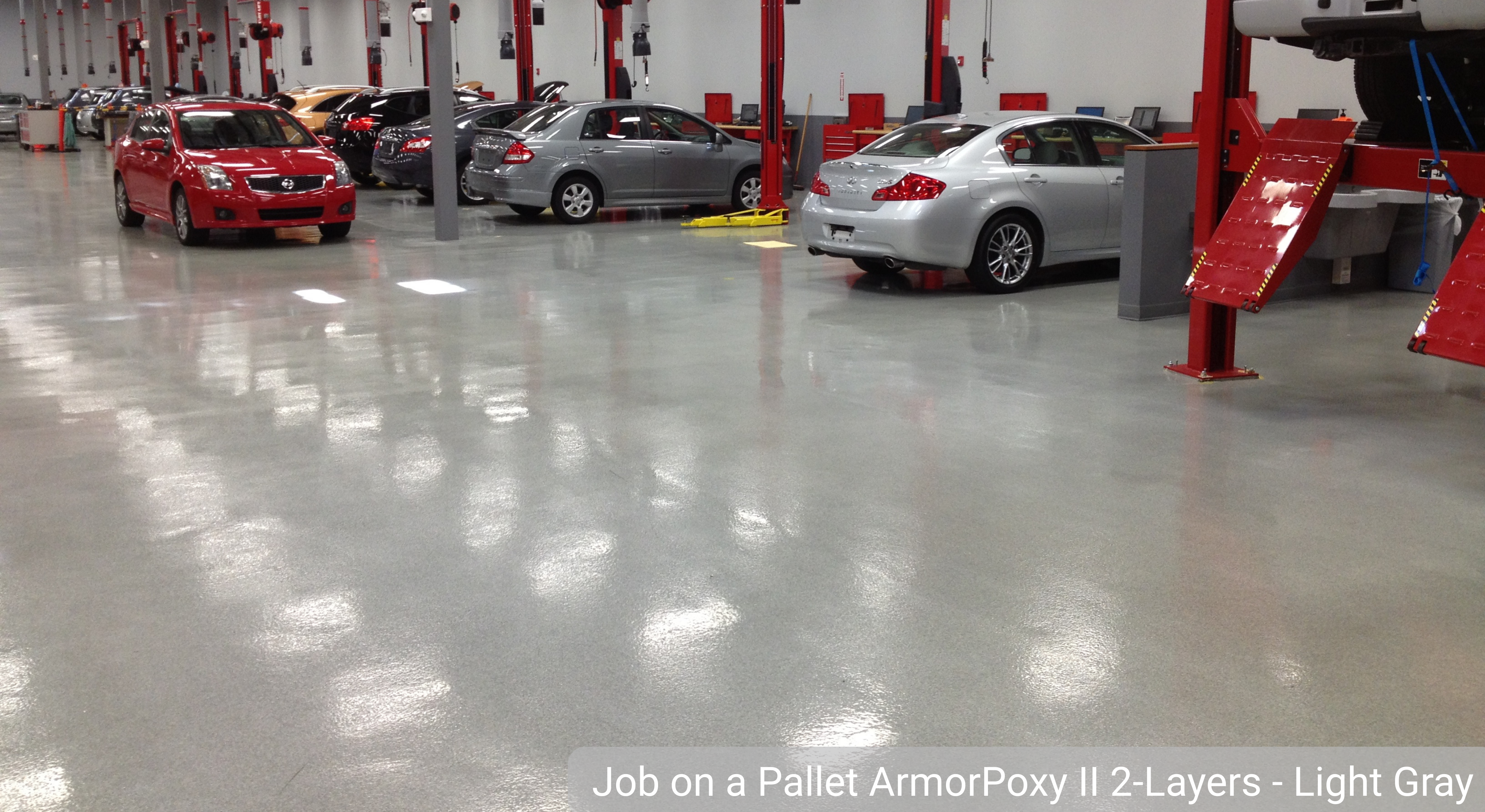 ArmorClad epoxy coating in garage