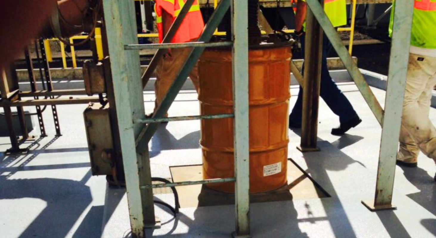 coating petroleum platform