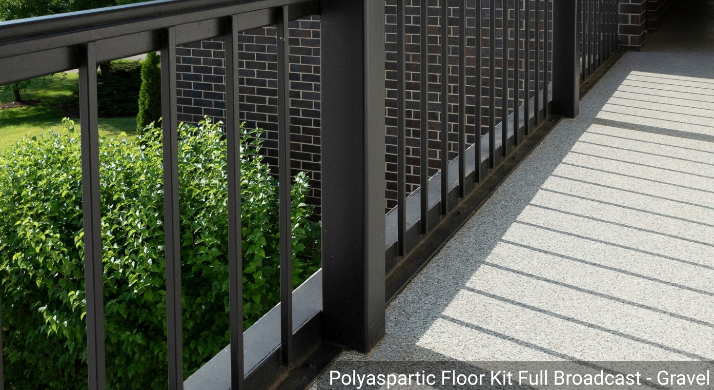 Full Broadcast Polyaspartic Kit on Outdoor Balcony