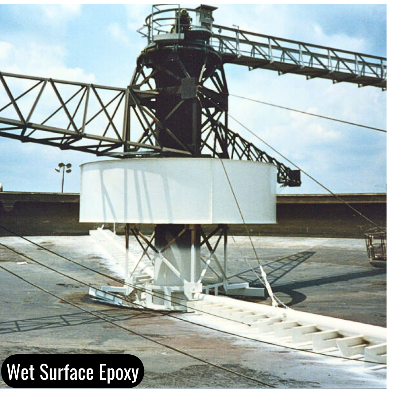 Wet Surface Epoxy coating installed in wastewater facilities