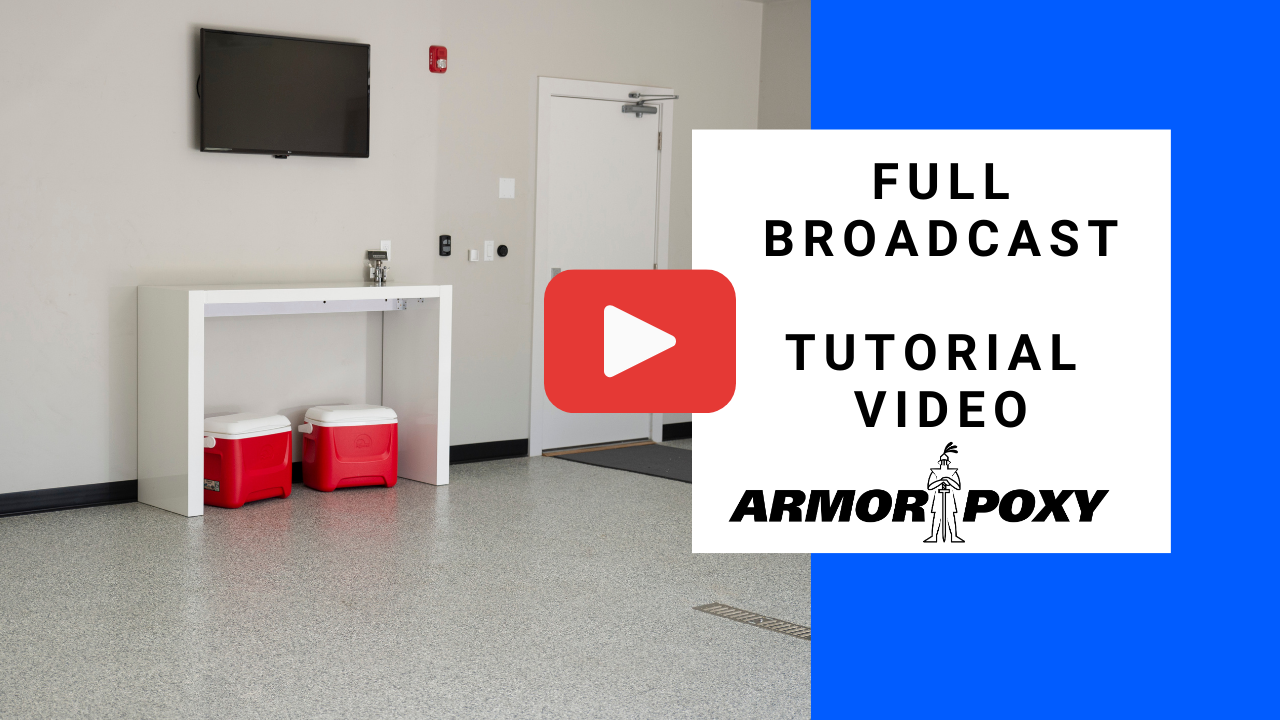Armorclad Full Broadcast Epoxy Kit Tutorial Video Armorpoxy Inc