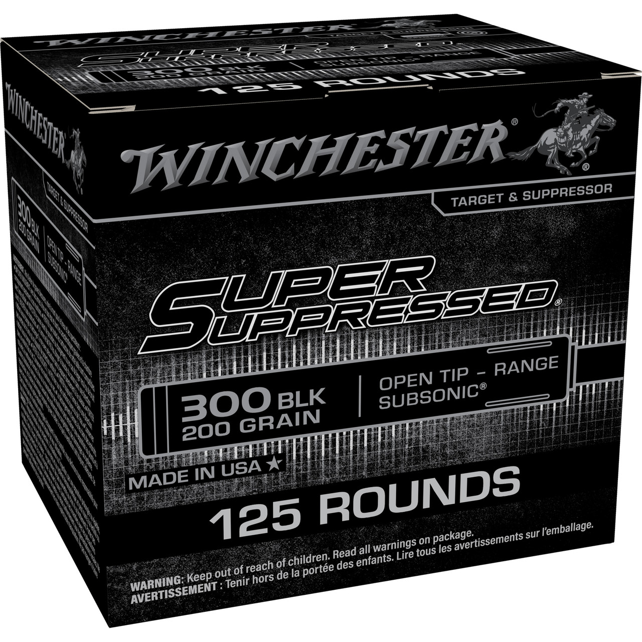 Open Tip Range Rounds Winchester Super Suppressed Ammo 300 Blackout 200gr Subsonic Open Tip ...