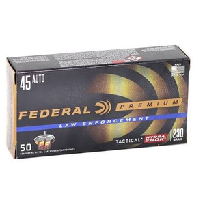 Federal Premium Personal Defense Ammo 45 ACP 230gr Hydra-Shok JHP 900 FPS 50/Box