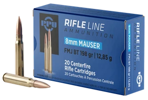 PPU Ammo 8mm Mauser 198gr FMJ 2181 FPS 20/Box