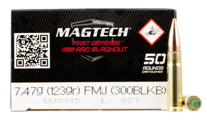 Magtech Tactical Ammo 300 Blackout 123gr FMJ 2230 FPS 50/box Magtech Tactical Ammo 300 Blackout 123gr FMJ 2230 FPS 50/box