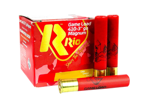 Rio Ammo 410 Bore 3" Shell #7.5 Shot 11/16 oz 1150 FPS 25/box Rio Ammo 410 Bore 3" Shell #7.5 Shot 11/16 oz 1150 FPS 25/box