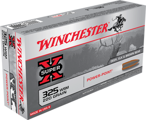 Winchester SUPER-X 325 WSM 220gr Power Point 2840 FPS 20/box