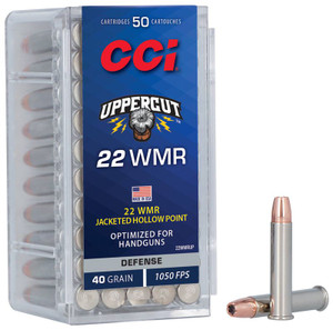 CCI Uppercut Ammo 22 WMR / 22 Mag 40gr CPHP 1050 FPS 50/Box CCI Uppercut Ammo 22 WMR / 22 Mag 40gr CPHP 1050 FPS 50/Box