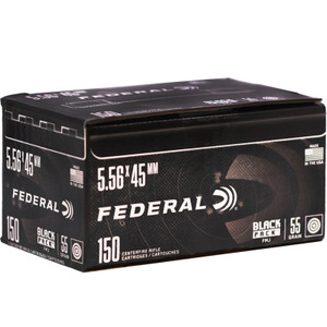 Federal American Eagle Ammo 5.56 Nato 55gr M193 Black Pack 3165 FPS 150/Box [6 Boxes] 900 Rounds Free Shipping