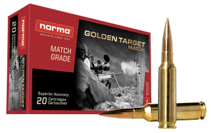 Norma Golden Target Match Ammo 6.5 Creedmoor 130gr BTHP 2851 FPS 20/Box