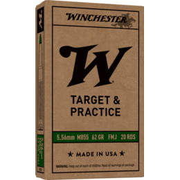 Winchester Ammo 5.56 Nato M855 62gr Green Tip Lake City 3060 FPS 20/box