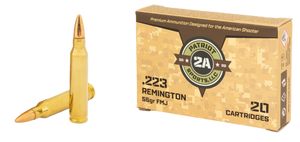 Patriot Sports Brass Cased Ammo 223 Rem 55gr FMJ 3281 FPS 20/Box [50 Boxes] 1000 Rounds Free Shipping