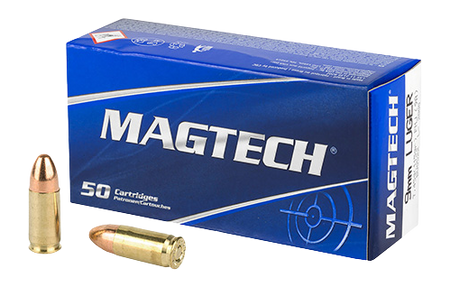 Magtech Ammo 9mm 115gr FMJ 1135 FPS 50/Box