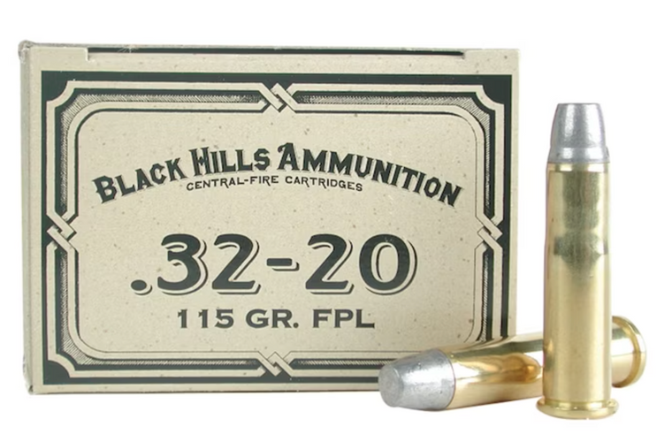[CLOSEOUT] Black Hills Ammo 32-20 Win Cowboy Action Ammo 115gr Lead Flat Nose 800 FPS 50/box